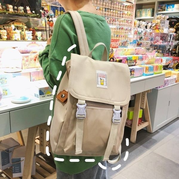 

women's backpack fashion backpack korean version ins schoolbag versatile college style student girl travel