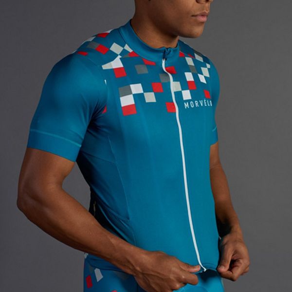 

summer 2018 morvelo cycling jersey men standard bicycle shirt short sleeve mtb bike clothing camisa ciclismo, Black;red