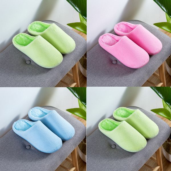 

women men winter home slippers non-slip indoors bedroom floor warm slippers shoes zapatos de mujer winter women men, Black