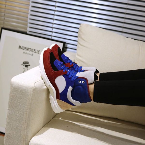 

2019 europe and america new ca ual lover hoe de igner neaker genuine leather fa hion mixed color original box ize35 45