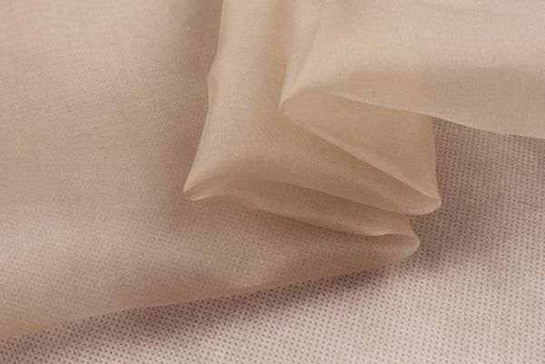 

howmay 100% чистые шелковые ткани органза ого / м 140см 45" обнаженный 2 # сплошного цвета для украшения костюма, Black;white