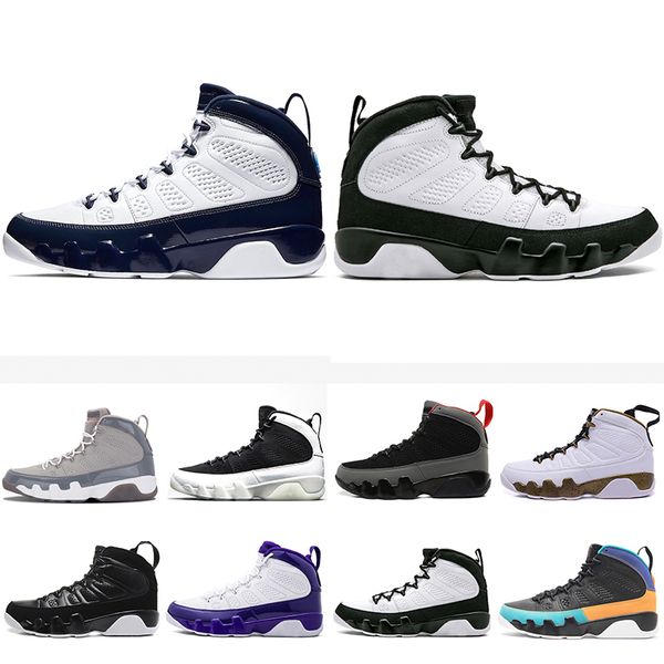 

dream it do it 9 9s mens basketball shoes anthracite the spirit bred og space jam unc athletics sports sneakers 7-13