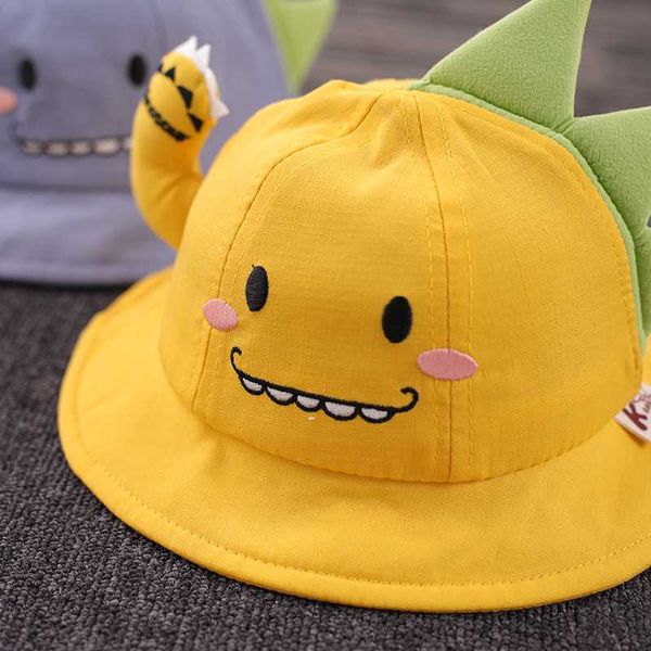 

baby spring and autumn thin section children fisherman hat boy cute, Yellow