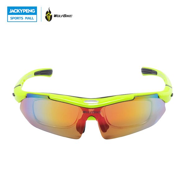 

wolfbike men cycling eyewear polarized cycling sun glasses outdoor sports bicycle glasses bike sunglasses goggles 5 lens green