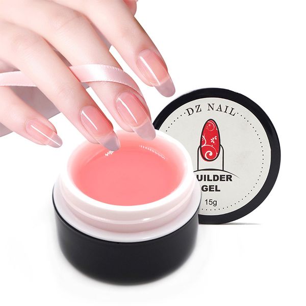 

15g/pcs uv led soak off nude pink camouflage nail extension hard builder gel nail polish for french marnicure art, Red;pink