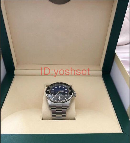 

роскошные мужчины часы sea-dweller керамический ободок 44mm stanless стали 116660 автоматический бизнес высокого качества вскользь мужские ч, Slivery;brown