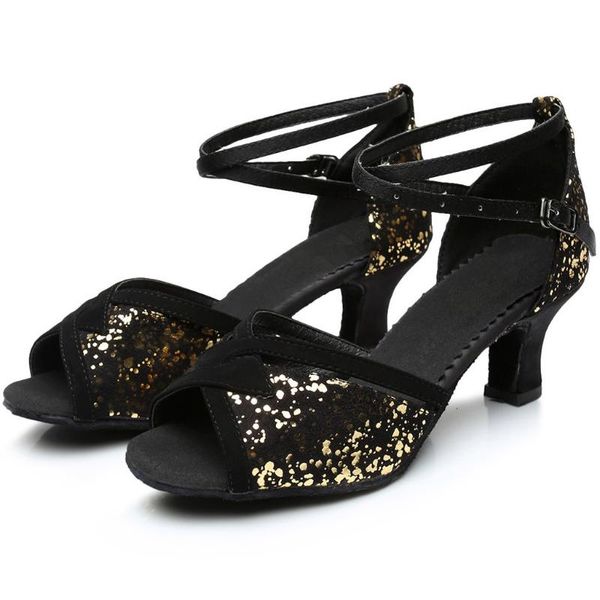 

women's rumba waltz prom ballroom latin salsa dance shoes square dance shoes, Black