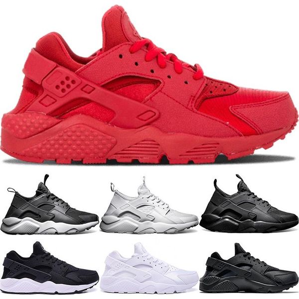 

huarache ultra running shoes 4.0 1.0 men women triple white core black red huaraches mens athletic sport sneaker size 5-11
