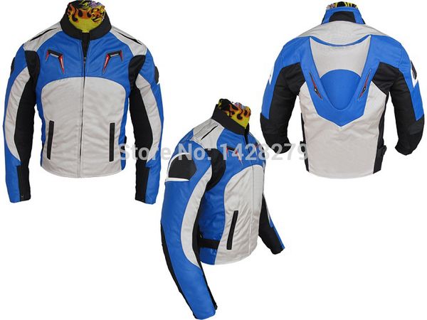 

5 colors motorcycle riding jacket a stars motorcross pu + oxford 600d textile riding jacket with back cowl