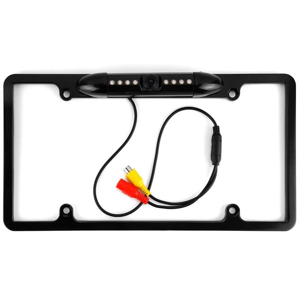 

usa car license plate frame size rear view rearview camera universal ccd ir night vision