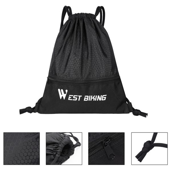 

mountain bike backpack 15l portable cycling backpack waterproof outdoor bike accessories bag drawstring travel accessories