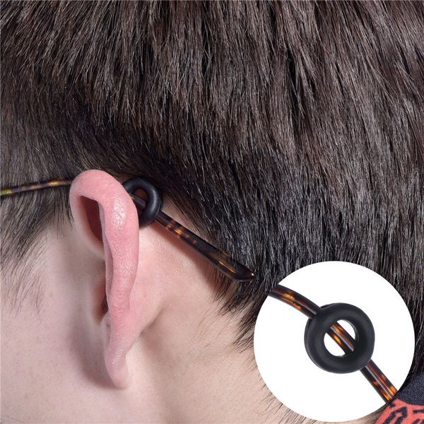 

2020 eyeglass temple tips sleeve retainer silicone anti-slip holder elastic comfort glasses ear hook sma66, Silver