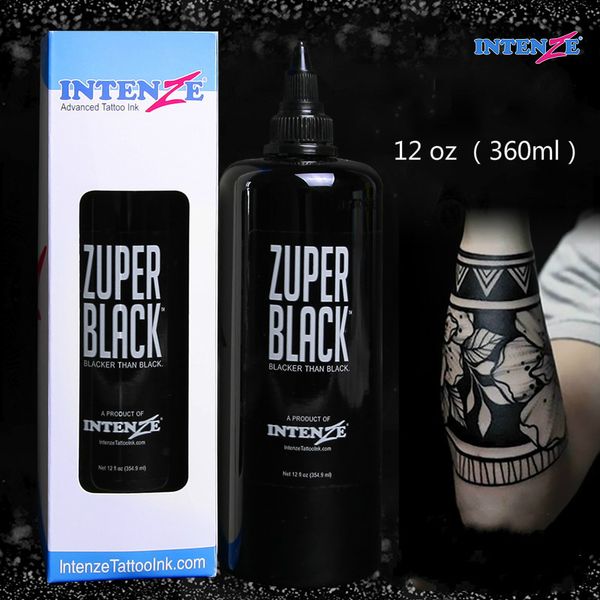 

black permanent tattoo ink 12 oz (360ml) body paint permanent black tattoo ink