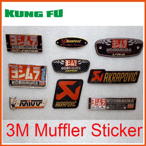 

auto car aluminium heat-resistant motorcycle exhaust pipes decal sticker cool personality scorpio yoshimura universal stickers