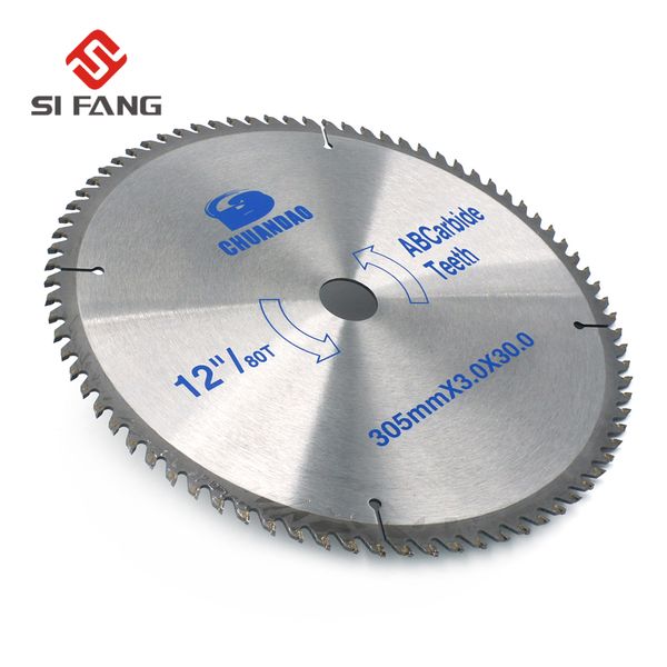 

si fang 4"/6"/7"/8"/9"/12" carbide circular saw blade 30/60/80/100/120 tooth cutting disc for steel aluminum