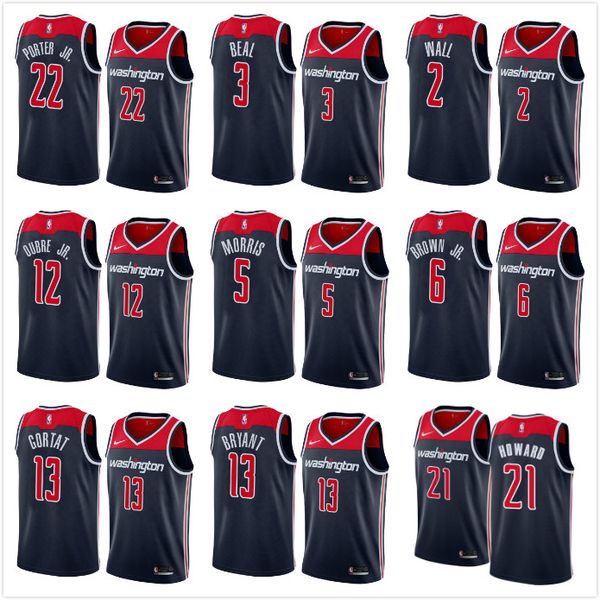 

mens jerseys 3 beal jerseys 2 wall black and red basketball jerseys, Black;red