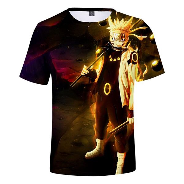 

naruto summer mens tshirts 3d printed мультфильм пуловер повседневной тройники саска с коротким рукавом сыпучего homme tops, White;black