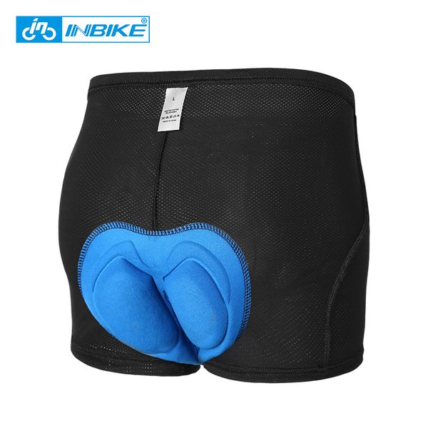 

inbike 3d padded cycling underwear bicycle shorts for mtb road bike shorts for men&women ciclismo breathable lightweiganti-sweat, Black