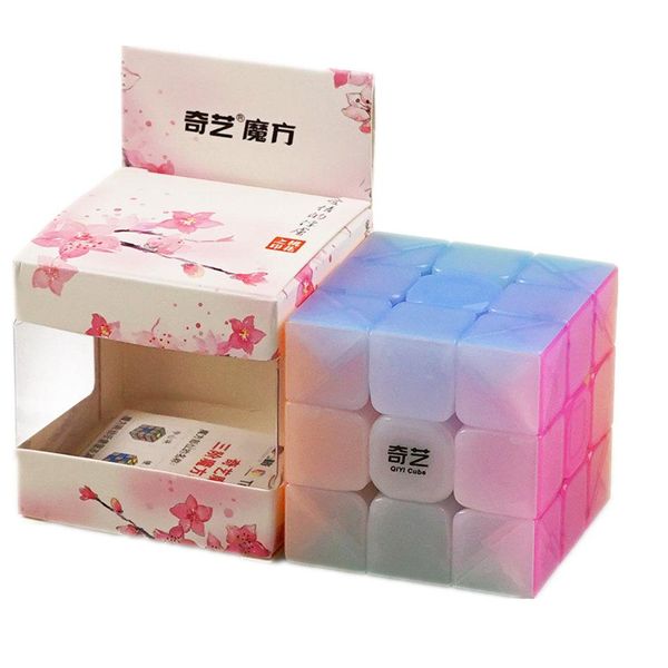 

кийи 3х3 кубик желе цвет stickerless 3x3x3 волшебный кубик 3layers скорость куб профессиональный головоломки игрушки для детей дети подарок