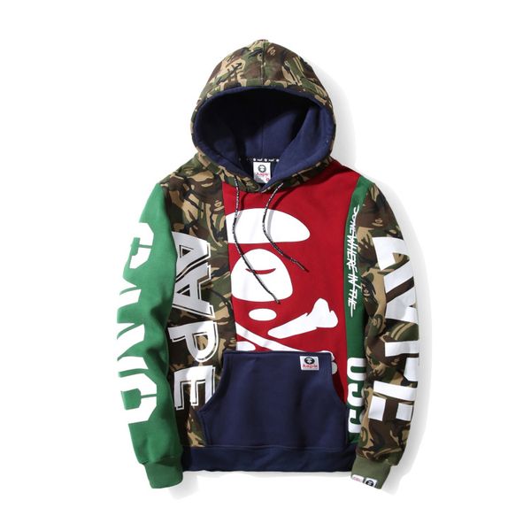 

bape hoodies новый мужской дизайнер толстовка мода тенденция улица пуловер высокое качество роскошные ap с длинным рукавом осень зима плюс б, Black