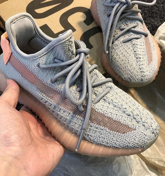 

дизайнер задний фонарь уличная обувь женщины мужчины zebraboost 35o v2 kanye west полный светоотражающий лен зола земля скарп с коробкой