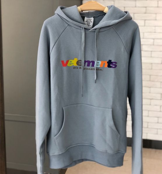 

vetements hoodie новый бренд моды роскошь дизайнер мужской свитер lianmanshan досуг хип-хоп высокого качества vm moda hip hop moletons vêtem, Black