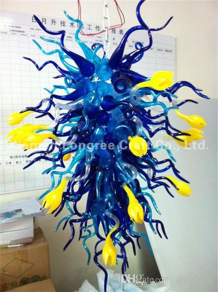 

china factory-outlet glass chandeliers lighting wedding decor fancy led light well design hand blown glass custom chandeliers