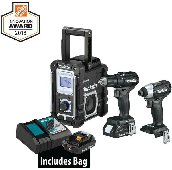 

Makita xdt08 18 volt lxt lithium ion bru hle cordle impact driver kit