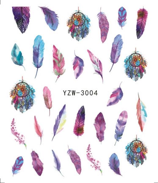 

ywk 1 pc gorgeous necklace black red blue sticker nail art tattoos water nails designs for nail sticker