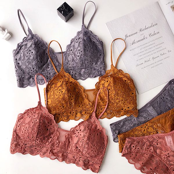 

цветочные кружева вышивки сексуального белье женщина intimates 2019 косточки бюстгальтер с мягким и нижним бельем женского толчком вверх bra, Red;black