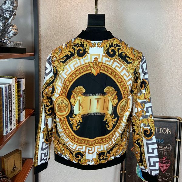 

2019 men jacket lim nail men badge denim denim jacket long leeve de igner jacket 9647, Black;brown