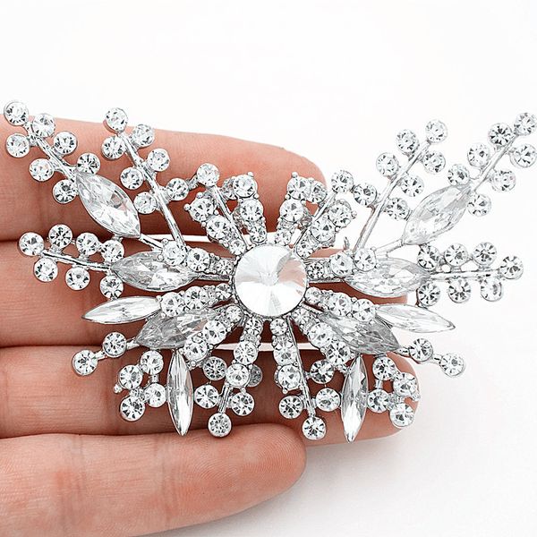 

luxurious rhinestone super butterfly brooch high archives brooch, Gray