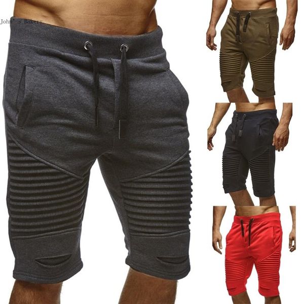 

leelion 2020 summer new fashion fitness shorts men elastic drawstring ppocket fast dry men's clothing cotton casual men's shorts, White;black