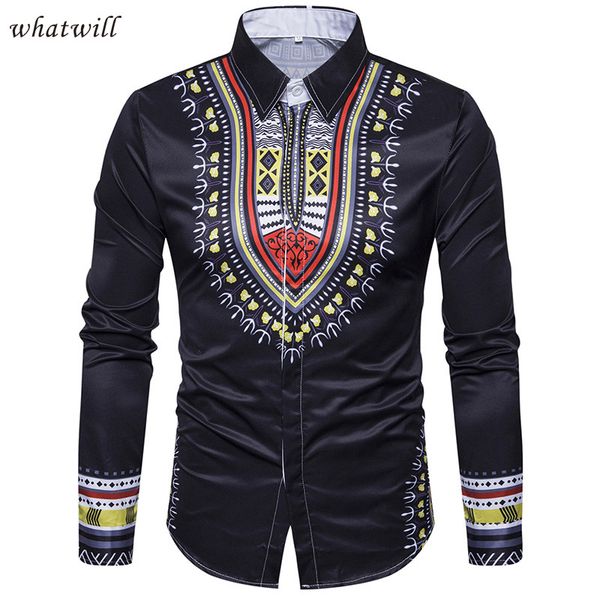 

3d printed shirts fashion mens shirts long chemise homme casual camiseta masculina hip hop dress polyester shirt ,asian size, White;black