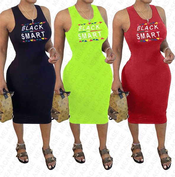 

black smart letter printing women's summer dress designer dresses bodycon sleeveless beach casual pleated dresses clothing s-xxl d7608, Black;gray