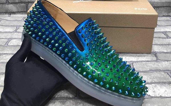 

vintage luxury platform designer shoes air green/blue men luxury leather selling kanye vintage shoes ing, Black