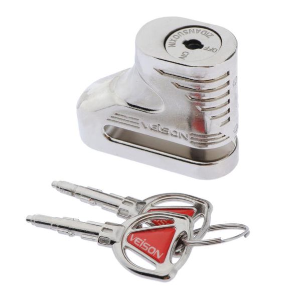 

замок дискового тормоза (штырь диаметра 5мм), замок колеса мотоцикла противоугонный для моторных велосипедов, самоката, электромобиля, горно