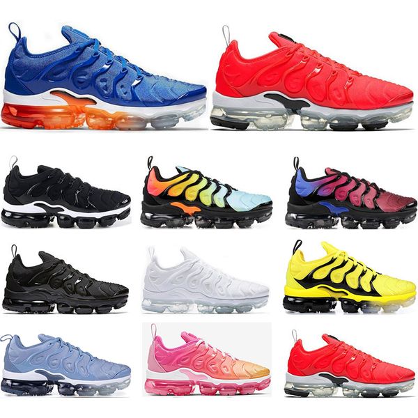 

2019 running shoes for mens pure platinum rainbow red china work bule pink sea volt white black women sports sneaker trainer size 36-45, White;red