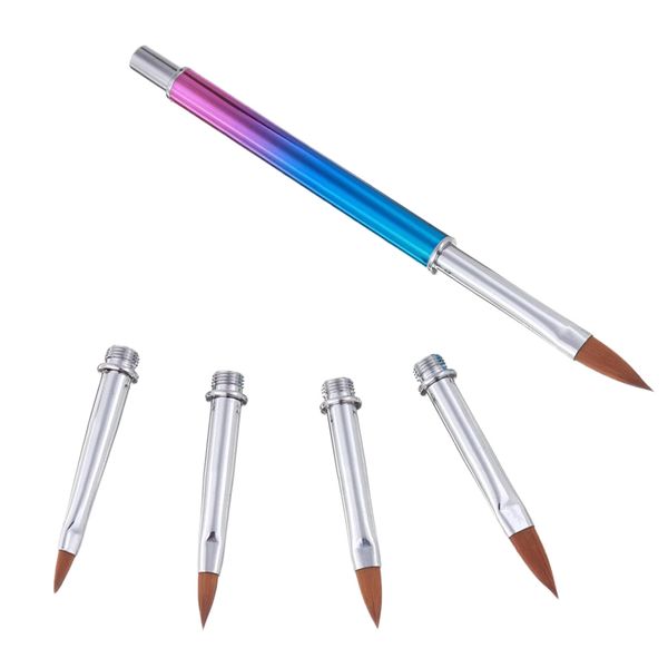 

5 in 1 nail art liner pen with 5 different size replacement heads practical