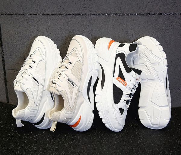 

2019 chain reaction men women fashion designer shoes leopard print green white suede trainers sneakers casual shoes, Black