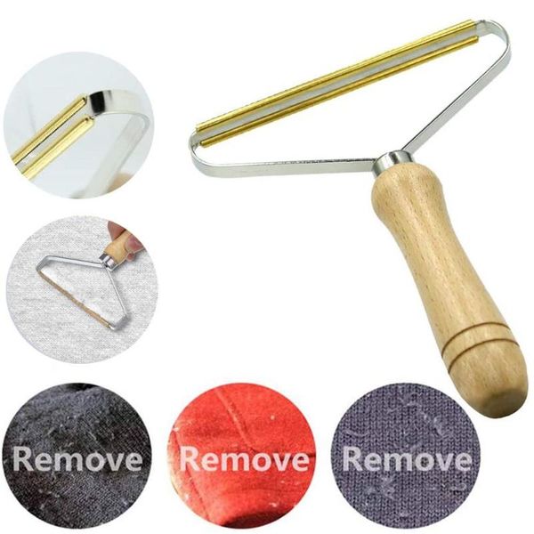 

portable lint ball remover for clothes power fluff removing roller fuzz fabric shaver reusable travel wood lint roller tool