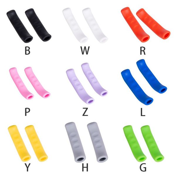 

1pair durable brake lever protector practical anti slip silicone mountain bike road bicycle riding handle cover bike accessories