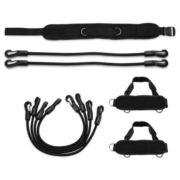 

7pcs resistance bands set elastic for fitness muscle training