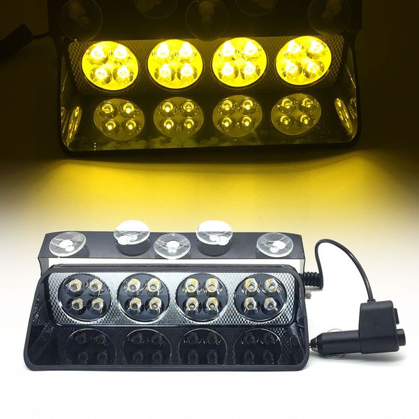 

12v s8/s16 viper led car windshield strobe light car flashing signal emergency fireman beacon led flash warning light
