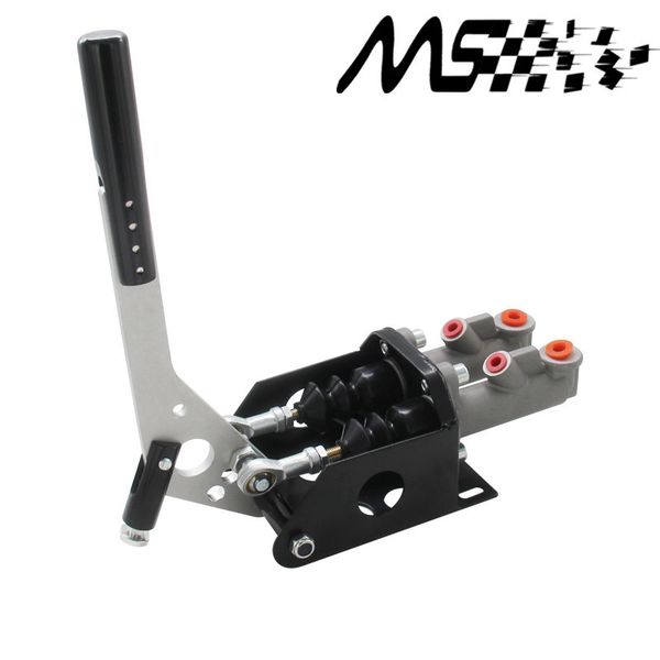 

universal aluminum 0.75 inch double master cylinder hydraulic drift handbrake hand brake color black