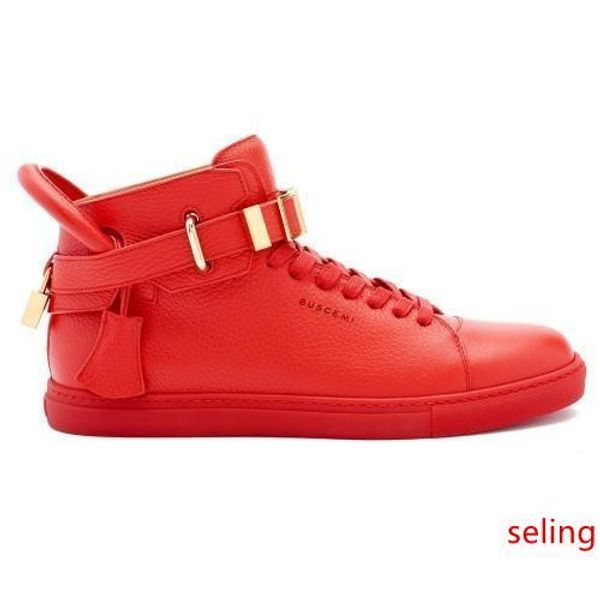 

2019 luxury designer mens black sneakers cowhide fashion mens comfortable casual flat shoes high shoes lock / black / white