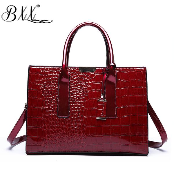 

bxx sac / 2019 fashion luxury women's handbags designer crocodile pattern large capacity shoulder crossbody bag 19k-a132