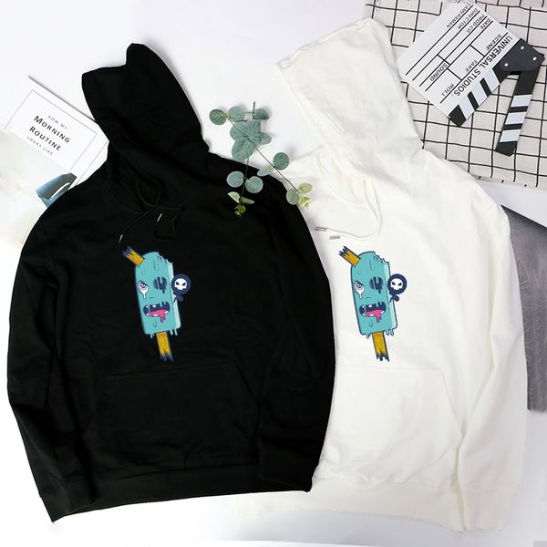 

same gender designer casual sweatshrits mens 2020 printing hoodies long sleeve fashion womens pullovers 5 colors, Black