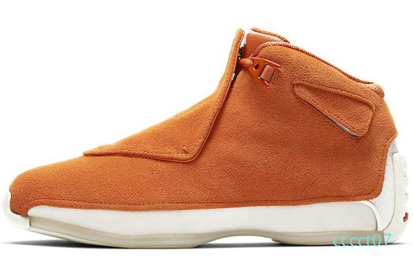 

men 18s basketball shoes orange yellow grey red blue suede black jumpman 18 flights retro sneakers shoes size 40-47 ct07