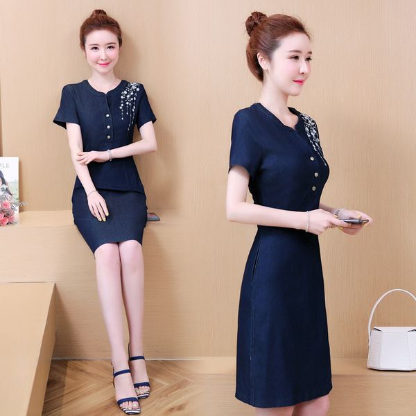 

fashion autumn coats and jacket women dress lady short sleeve denim shirt dress casual women dresses tassels loose party clothes, Black;brown